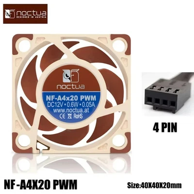 Noctua NF-A4x20 40mm 4-Pin PWM Computer Case Fan Silent 5V/12V Ultra Quiet - Image 1 of 4