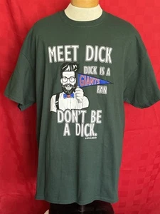 NEW New York Nets Meet Dick is a NY Giants Fan Don’t Be A Dick Shirt Size 2XL - Picture 1 of 7