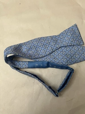 Corbata Southern Tide Skipjack azul blanco PEZ 100 % seda italiana preppy Foto 1 de 4