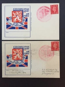 T GB 1941 TSCHECHOSLOWAKEI ARMEE/LUFTWAFFE PC (2) 1918/41 FELDPOST PMK 1 x POSTED - Bild 1 von 2