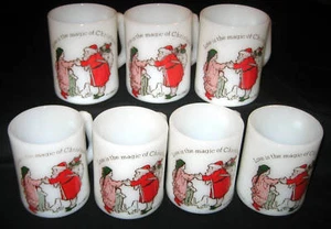 7 tazze/tazze in vetro latte natalizio Federal Holly Hobbie - Foto 1 di 4