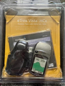 NEW! Garmin eTrex Vista HCx Outdoor Pack - Topomaps, SD Card, Holster NIB! - Picture 1 of 4