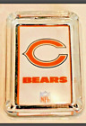 Chicago Bears Glass Ashtray Paperweight NFL Logo Football