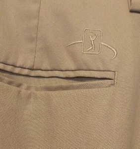 Mens Beige Golf Shorts PGA  38 No Tag - Picture 1 of 5