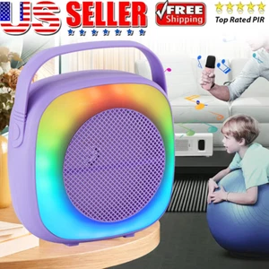 6.5 inch Mini Karaoke Portable Bluetooth Speaker Kids Adults Rechargeable FM - Picture 1 of 12