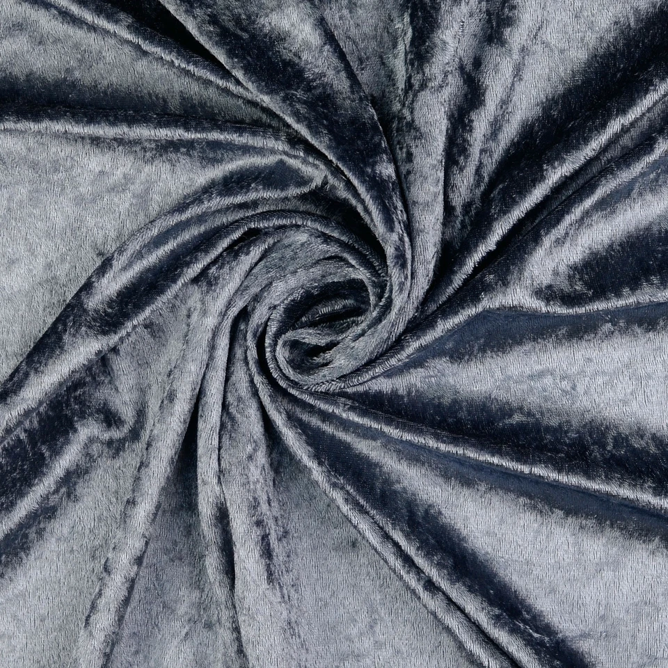 PANNESAMT Samt Stoff Meterware weich fallend glänzend ANTHRAZIT EUR 4,98/m - Bild 1 von 1