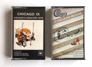 CHICAGO - CHICAGO'S GREATEST HITS (CHICAGO IX) & IF YOU LEAVE ME NOW - CASSETTES - Picture 1 of 4
