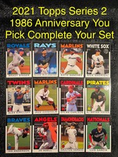 2021 Topps Series 2 1986 35th Anniversary Insert Card You Pick Complete Your Set