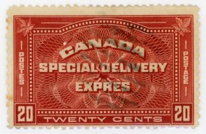 Canada Stamp - E - Special Delivery #E4 - Confederation Issue (1930) 20¢ (GRA... - Picture 1 of 1