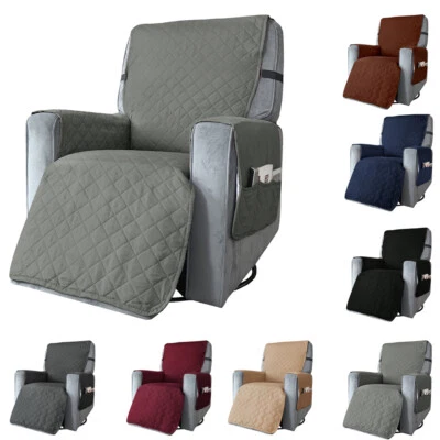 Sesselbezug Sesselschoner Liegesofa Bezug Sesselschoner Relaxsessel mit Taschen - Bild 1 von 4