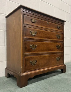Hickory Chair James River Plantation Bachelors Mahogany Chest; Burl and Banded - Picture 1 of 10