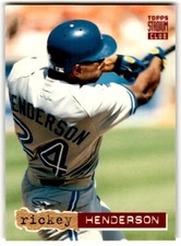 1994 Stadium Club Rickey Henderson #107 Toronto Blue Jays