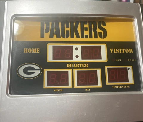 packers scoreboard alarm Cover