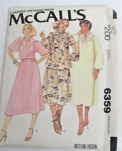 McCalls 6359 abito top gonna modello cucito vintage non tagliato 4-20 - Foto 1 di 6