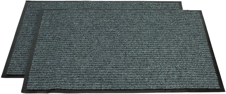 Полосатые напольные коврики для помещений и улицы упаковка 2 шт. приветственные коврики противоскользящие 2 фута x 3 фута - Изображение 1 из 4