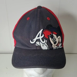 VTG Mickey Mouse Atlanta Braves Disney New Era Child Youth Hat Baseball Cap - Picture 1 of 13