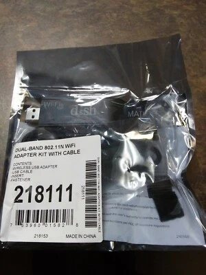 NUEVO KIT ADAPTADOR WIFI RED PLATO DOBLE BANDA 802.11N WIFI Y CABLE 218111 Foto 1 de 3