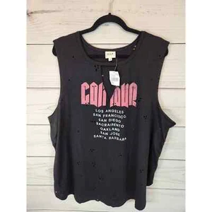 H.I.P. Conquer Women's Black Solid Crew Neck Sleeveless Tank Top Size 3X NWT - Picture 1 of 6