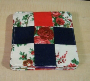 AF0856 HANDGEFERTIGT VOM VERKÄUFER UNTERSETZER SETS Weihnachten Golf Rosen BECHER MATTE TEPPICH 5" TUCH - Bild 1 von 14