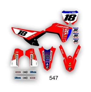KIT GRÁFICOS HONDA CRF450R 2025 SEMI PERSONALIZADO - Imagen 1 de 2