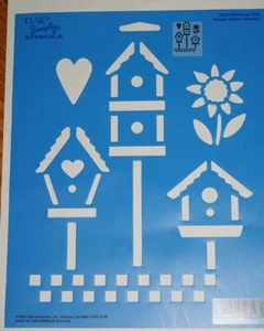 Plantilla a cuadros simple para pajar fila corazón/flor/deco bloques NUEVOS - Imagen 1 de 1