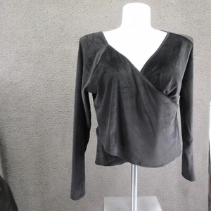 Melrose and Market Women’s Black Velvet Drape Top XXL Long Sleeve #4687 - Picture 1 of 15