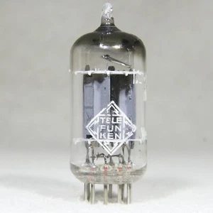 Siemens (Telefunken Label) 12AU7/ECC82 Long Plate Angled D-Getter Germany 1956 - Picture 1 of 15