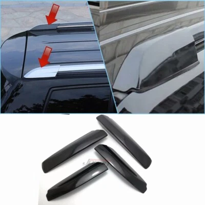 Exterior Roof Rack Bar End Cover Trim For Toyota Highlander 2008 2009 2010-2013 - Imagem 1 de 4