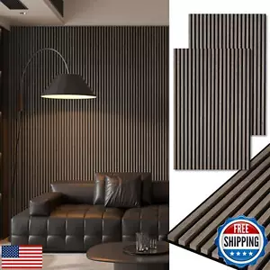 Art3d 2-Pack 48" x 24" Acoustic Wood Panels for Wall, Soundproof Wood Slat Pa - Picture 1 of 5