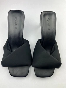 Open Edit Nordstrom Black Cleo Sandal Womens 5M New Without Box - Picture 1 of 9