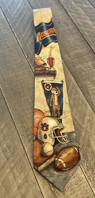 Aubie Eagles alas castaño rojizo universidad cuello corbata bronceado deportes estética War Eagle Foto 1 de 4