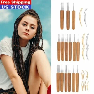 11 PIEZAS Gancho de Ganchillo Aguja Rasta Tejido Hacer Cabello Herramienta de Trenzado para Cabello EE. UU. - Imagen 1 de 15
