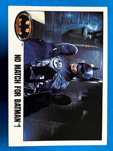 1989 Topps Batman #121 No Match For Batman!