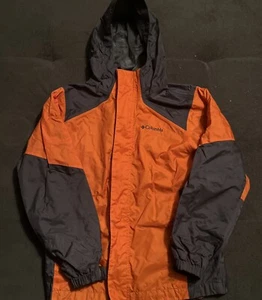 Boys Columbia Sportswear Omni-Shield Nylon Hooded Windbreaker Jacket Size 10/12 - Picture 1 of 5