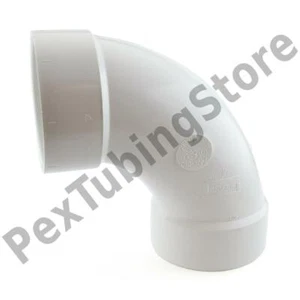 Gomito girevole lungo 4" PVC DWV 90° - Foto 1 di 1