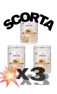 Etna wellness 3X Shake Plus Crema e Biscotto- 450g BEST SELLER PASTO FIT Oleo - Immagine 1 di 3
