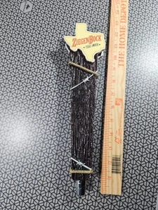 ZIEGENBOCK TEXAS AMBER draft beer tap handle cowboy - Picture 1 of 4