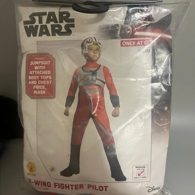 STAR WARS Boys Med 8-10 Skywalker Dameron  X-Wing Fighter Pilot & Helmet Costume - Image 1 of 3