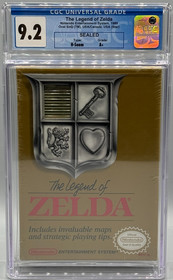 The Legend of Zelda Nintendo NES Oval SOQ Sealed New CGC 9.2 A+ Graded