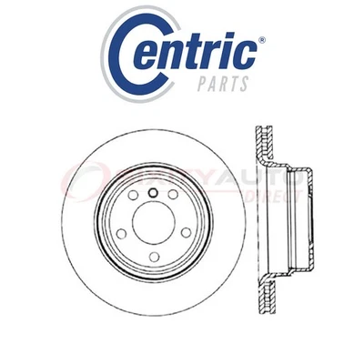 Centric High Carbon Alloy Disc Brake Rotor for 2002-2006 BMW X5 4.4L 4.6L ab Foto 1 de 4