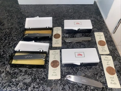 "De colección Eli Lilly Publicidad Serpiente Personal 3/4"" Hoja Leyenda del Penny/Cuchillo 1979" Foto 1 de 4