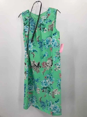 Pre-Owned Charter Club Green Size 4 Floral Shift Knee Length Sleeveless Dress - Image 1 of 3