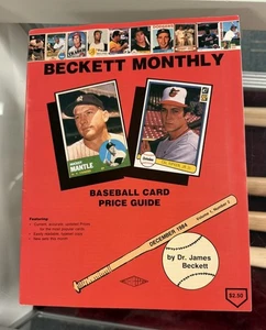 Tarjeta de béisbol mensual Beckett 1984 guía de precios diciembre volumen 1 número 2 - Imagen 1 de 7
