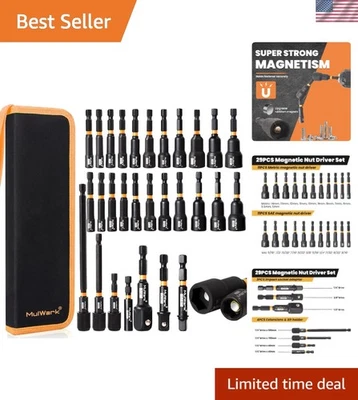 Versatile 29-Piece Magnetic Nut Driver Set - Ideal for DIY and Professional Use - Image 1 of 4