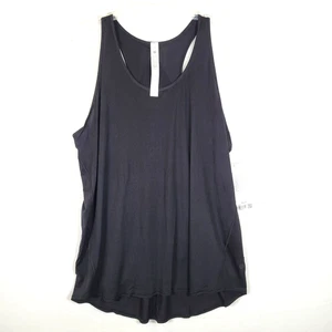 Canotta Lululemon donna Essential taglia 14 nera plissettata yoga tempo libero - Foto 1 di 6
