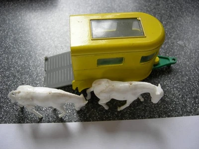 MATCHBOX LESNEY PONY TRAILER No. 43C, unbespielt, grüne Bodenplatte - Bild 1 von 3