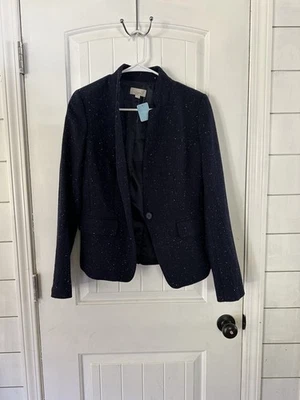 Blazer Ann Taylor Loft Tweed Talla 6 Nuevo sin Etiquetas Foto 1 de 4