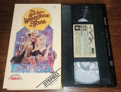 The Best Little Whorehouse in Texas 1982 VHS MCA Rainbow 1st Burt Reynolds - Image 1 of 2