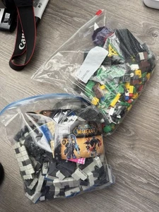 2 Random Ziplock Bags Of Loose Mega Bloks Bricks *READ DECRIPTION - Picture 1 of 4