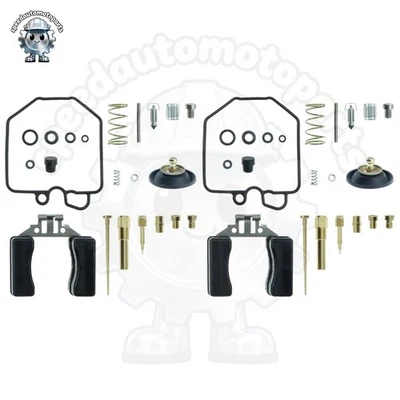 2X Stock Carburetor Repair Rebuild Kit & Float for Honda CM400A CM400T 79-81 Foto 1 de 4